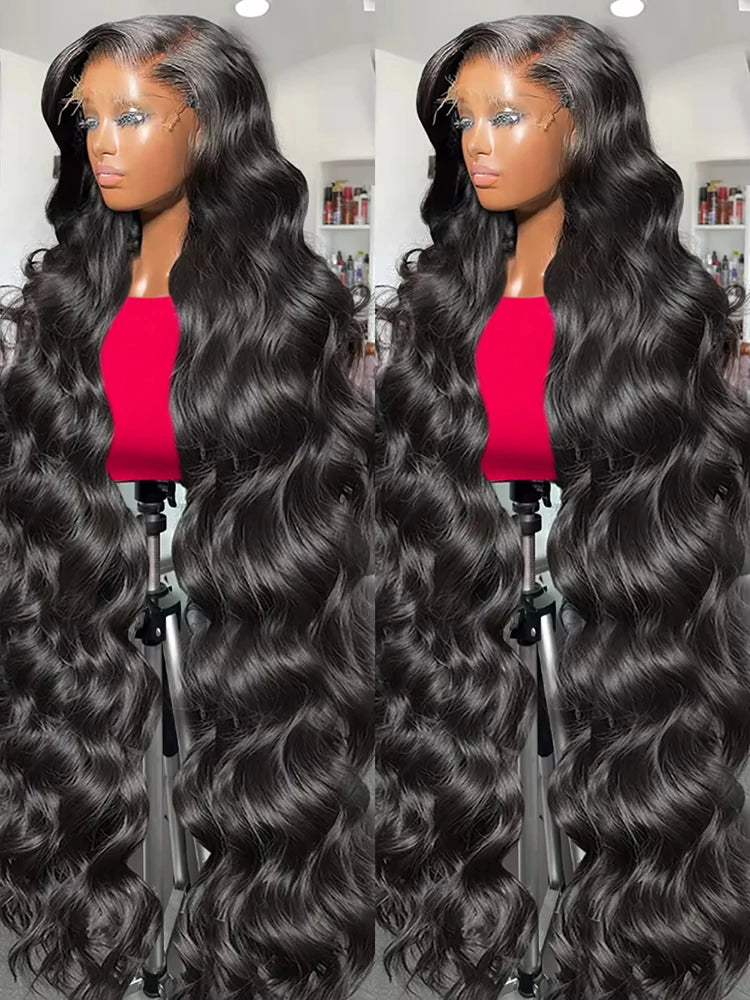 HD Body Wave Lace Front Wig for Women High-Density Brazilian Human Hair Extensions 36-40 Inch 13x6 and 13x4
