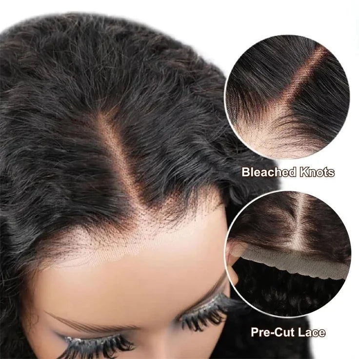 250 Density Wear And Go Deep Wave Glueless Wig Human Hair For Women 7x5 13x6 Hd Frontal Curly Lace Front Wigs