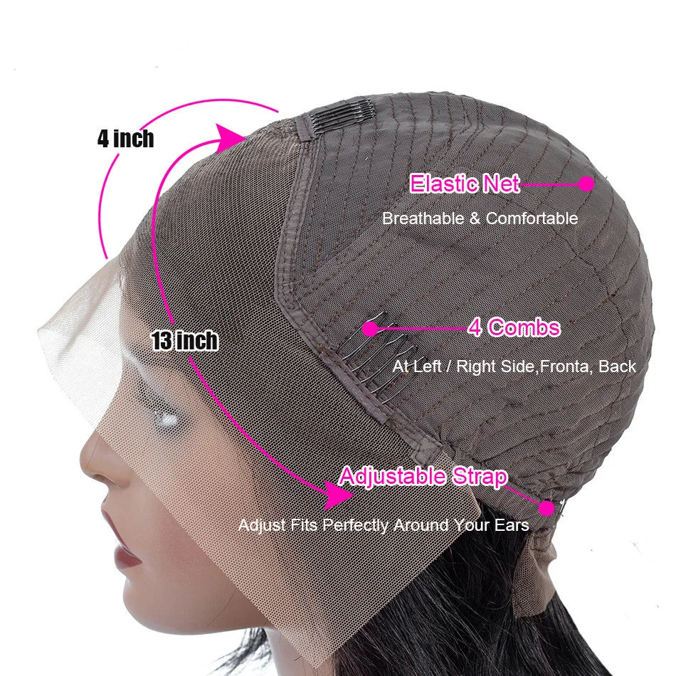 Straight Human Hair Wigs 13x4 Lace Frontal Human Hair Wig Closure Wig Human Hair Wig Short Wig Human Hairs Bob Hair Wig Human