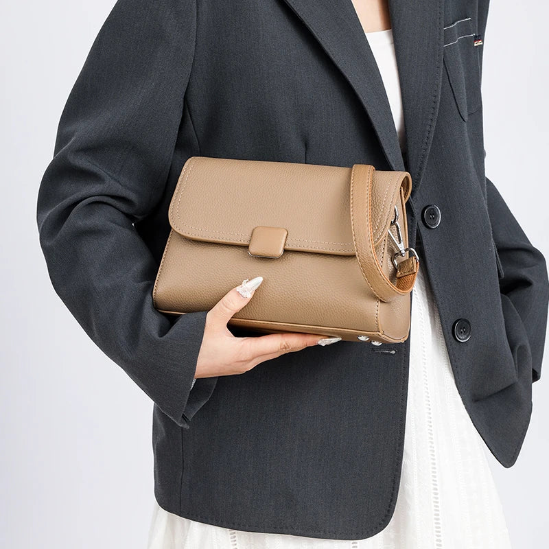 Badiman Genuine Leather Handbag – Women’s Luxury Cowhide Tote & Crossbody Shoulder Bag