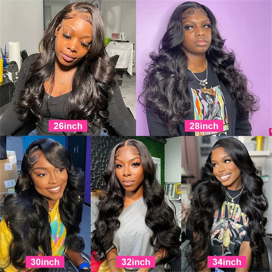 13x6 Hd Lace Frontal Wig Human Hair 360 Full Lace Body Wave Wig 30 40 Inch 13x4 Hd Lace Front Brazilian Hair Wig For Women