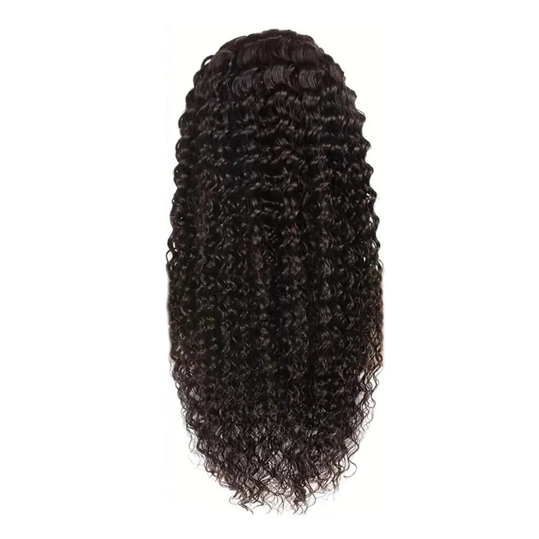 Black Curly Long Wig – Heat-Resistant Lace Front Synthetic Hair, Natural Curly Wavy Wig for Women & Cosplay