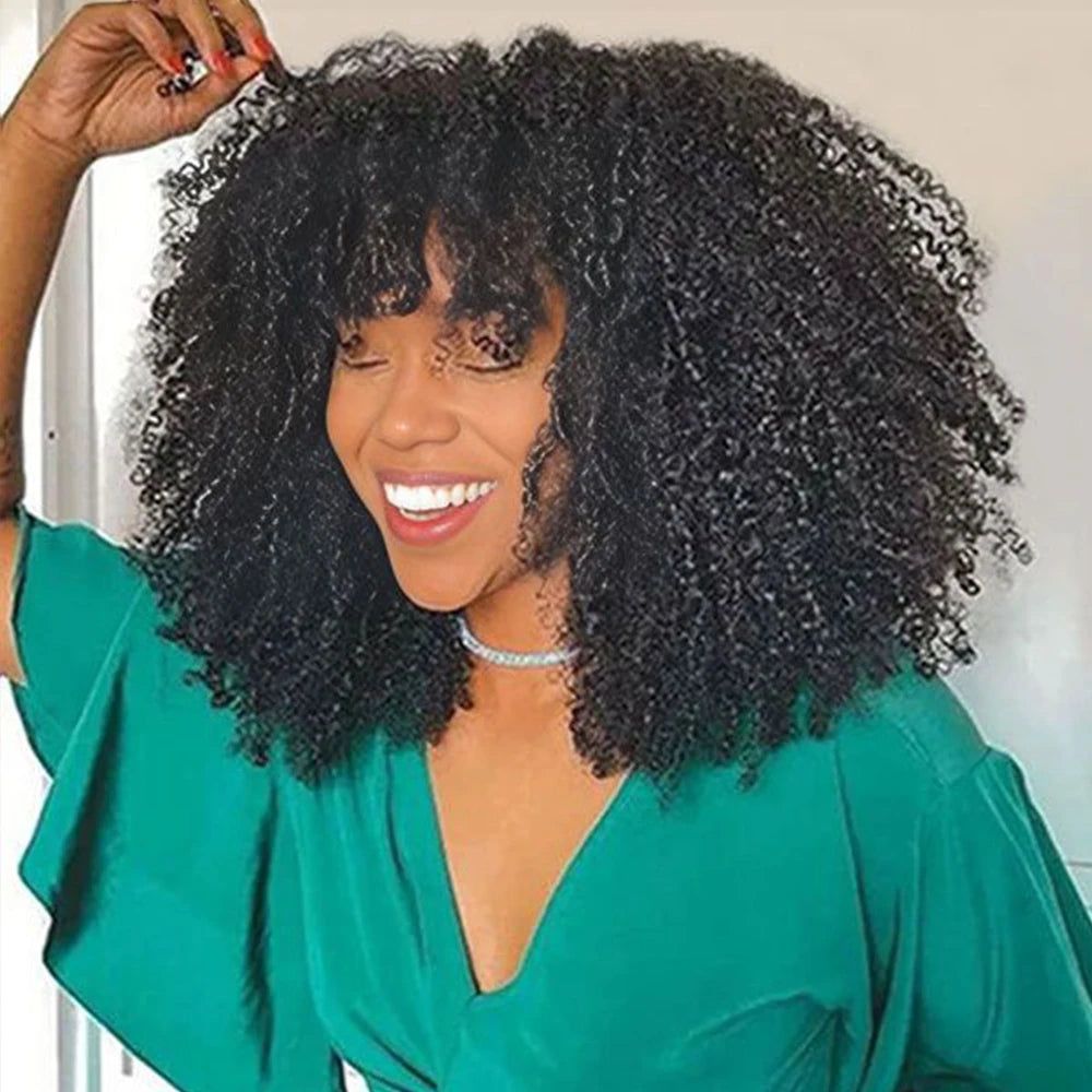Afro Kinky Curly Bundles Mongolian Kinky Curly Hair Bundles Extension Remy 1 2 3 bundles Deal Curly Human Hair Bundles For Women