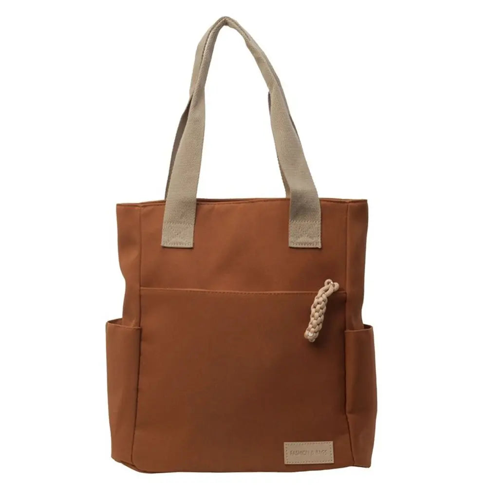 Waterproof Canvas Tote Bag – Lightweight Large Capacity Shoulder Handbag