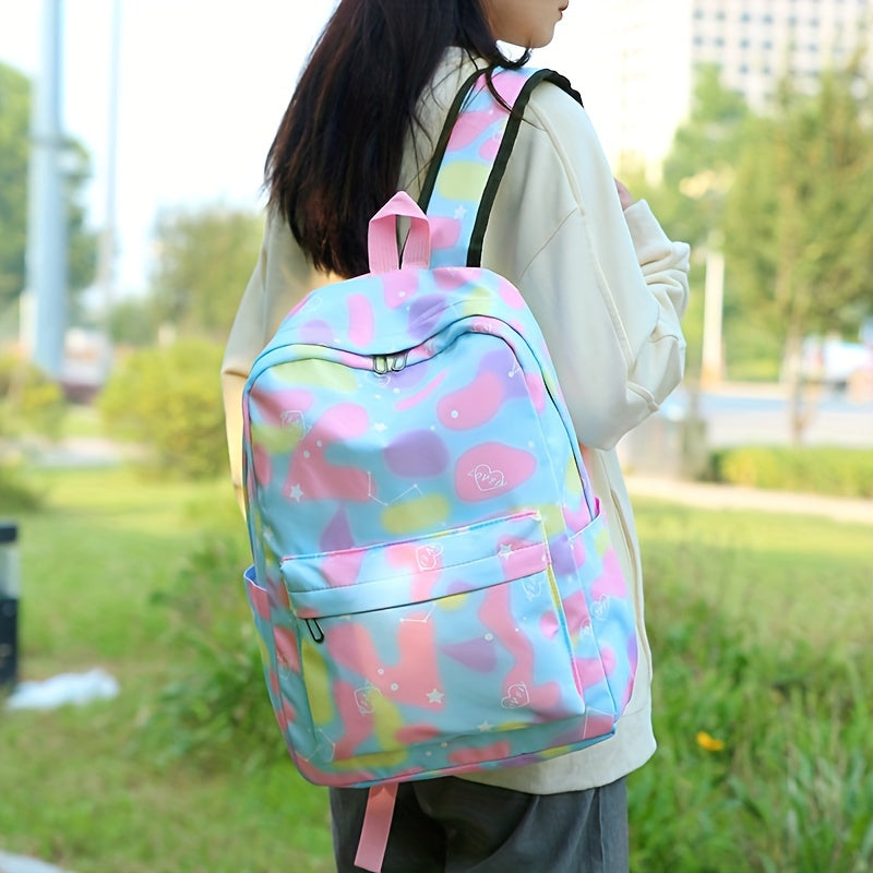 Backpack - Spacious School Bag with Insulated Lunch Box, Pencil Case, and Multiple Compartments for Organized