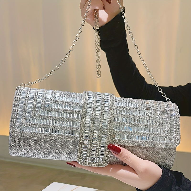 Evening Clutch Women Fashion Envelope Bag Prom Luxury Purse Sparkling Crystal Handbag Cocktail Party Handbag
