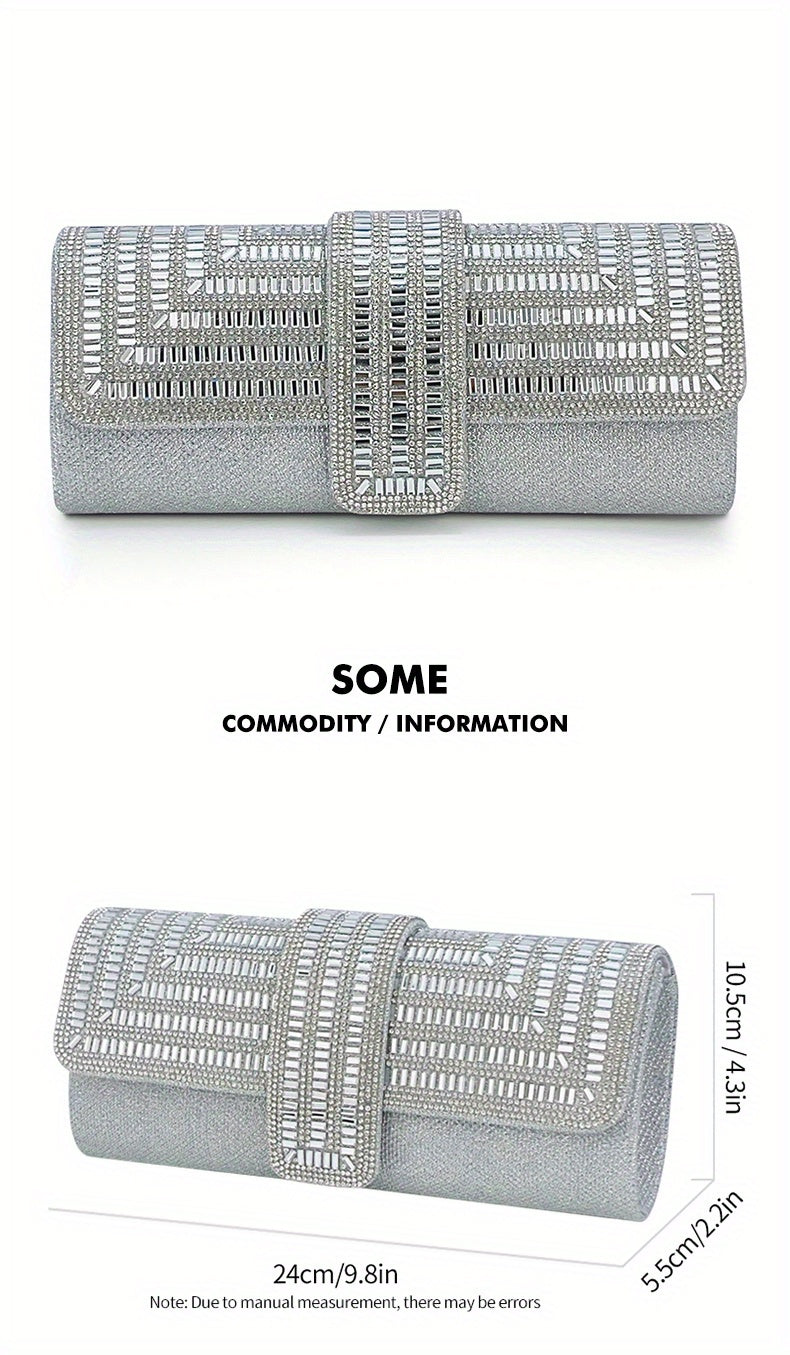 Evening Clutch Women Fashion Envelope Bag Prom Luxury Purse Sparkling Crystal Handbag Cocktail Party Handbag