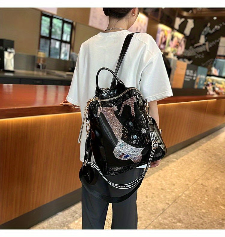 Backpack Purse, Fashion Laptop Daypack, Steampunk Shoulder Bag For School Travel