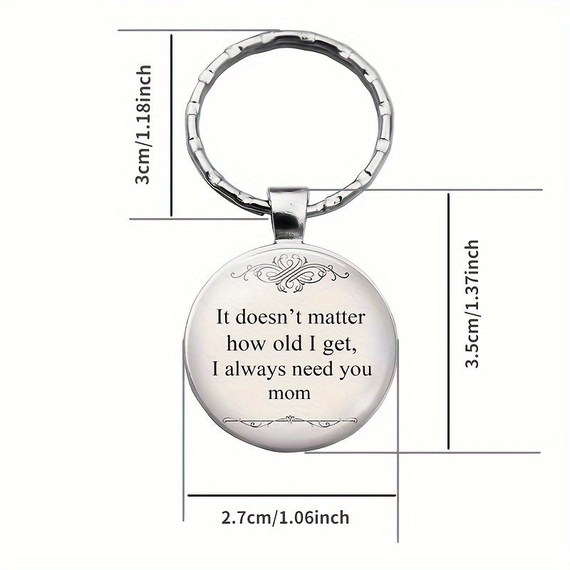 I Need You Mom Keychain Pendant Fashion Vintage Car Keyring Ornament Bag Purse Charm Accessories Mothers Day Gifts