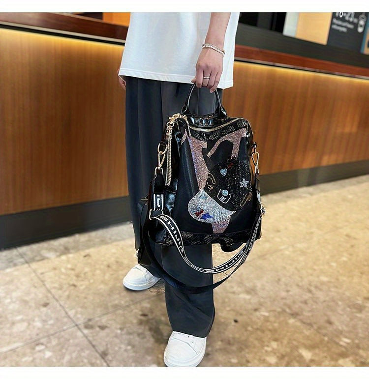 Backpack Purse, Fashion Laptop Daypack, Steampunk Shoulder Bag For School Travel
