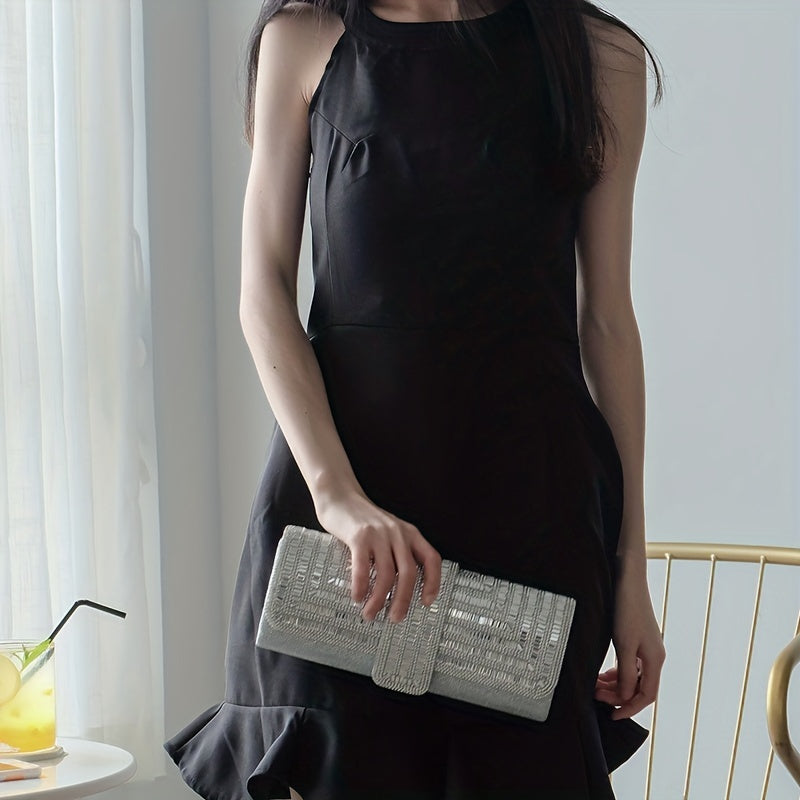 Evening Clutch Women Fashion Envelope Bag Prom Luxury Purse Sparkling Crystal Handbag Cocktail Party Handbag
