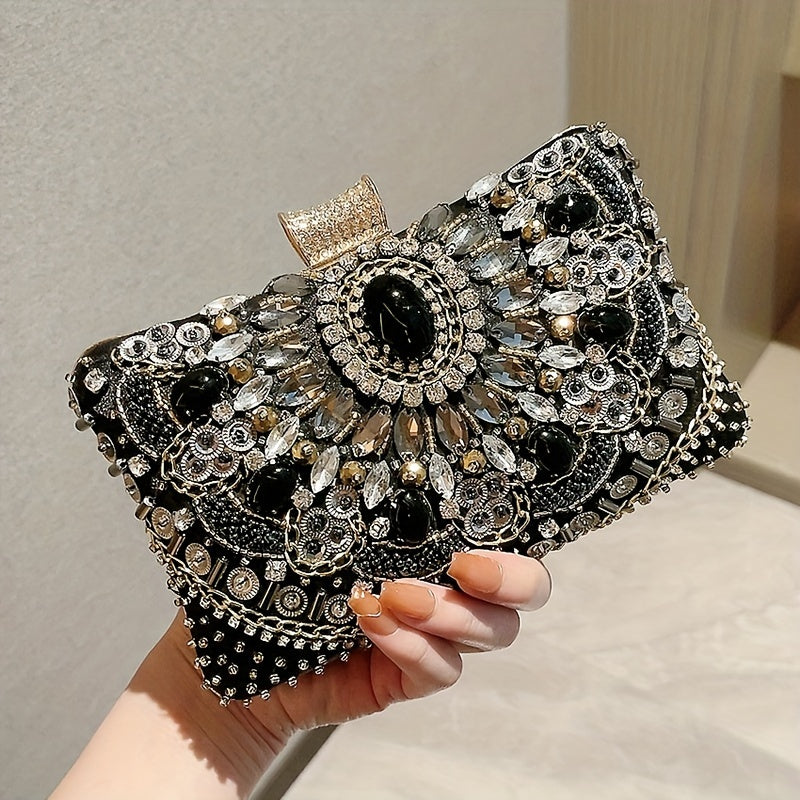 Evening Bag, Elegant Box Clutch Purse, Women's Wedding Handbags For Party Prom