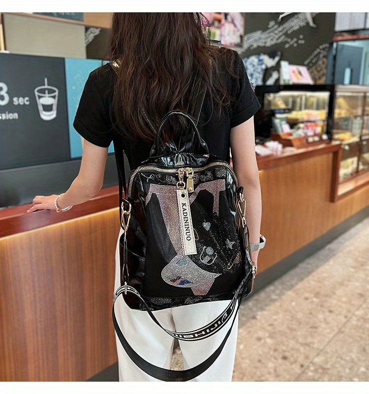 Backpack Purse, Fashion Laptop Daypack, Steampunk Shoulder Bag For School Travel