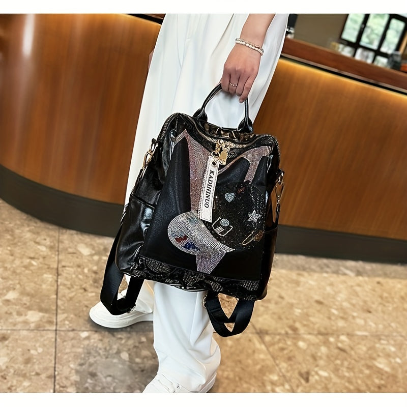 Backpack Purse, Fashion Laptop Daypack, Steampunk Shoulder Bag For School Travel