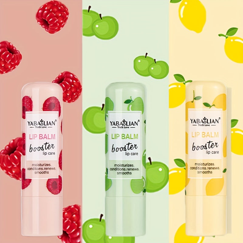 Moisturizing Lip Balm, 6 Fruit Flavors